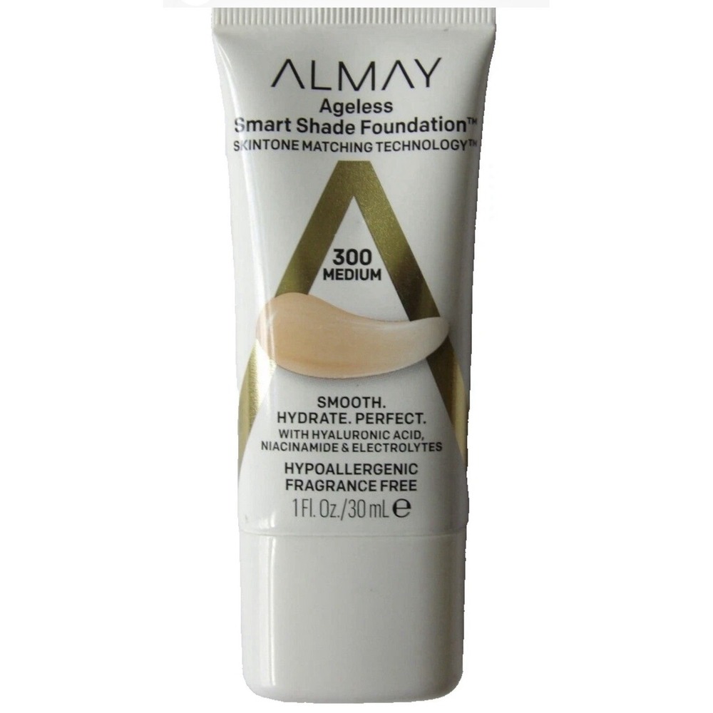 ALMAY Ageless Smart Shade‎ Foundation 300 Medium ~ Hypoallergenic - NEW